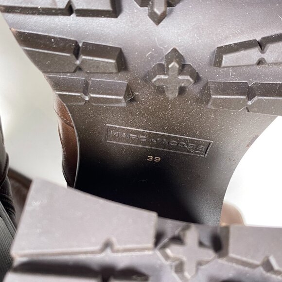 HEAVEN by MARC JACOBS Brown Leather 'Margaret' Platform Boots   *AS IS* - Picture 14 of 15